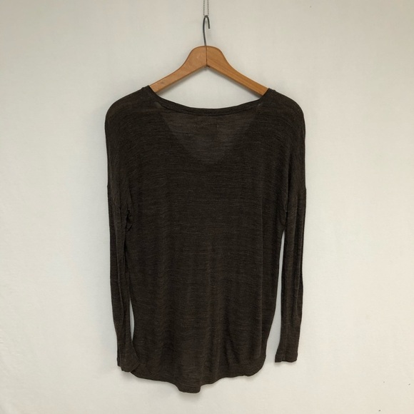 Madewell Brown All Around Long Sleeve Tee - Picture 5 of 7